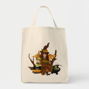 Tote Bag "Sac fourre-tout d'Halloween avec la Fée des Bois"