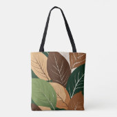Tote Bag "Sac fourre-tout d'impression feuille naturelle éc (Dos)