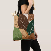 Tote Bag "Sac fourre-tout d'impression feuille naturelle éc (De près)
