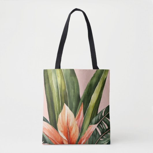 Tote Bag "Sac fourre-tout d'impression feuille naturelle éc (Devant)