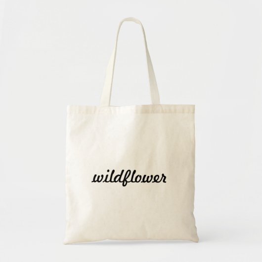 Tote Bag "Sac fourre-tout Fleur sauvage" (Devant)