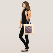 Tote Bag "Sac fourre-tout Jumbo à fleurs violettes - concep (Devant (modèle))