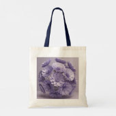 Tote Bag "Sac fourre-tout Jumbo à fleurs violettes - concep (Dos)