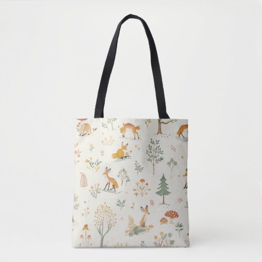 Tote Bag "Sac fourre-tout Whimsical Fox" (Devant)