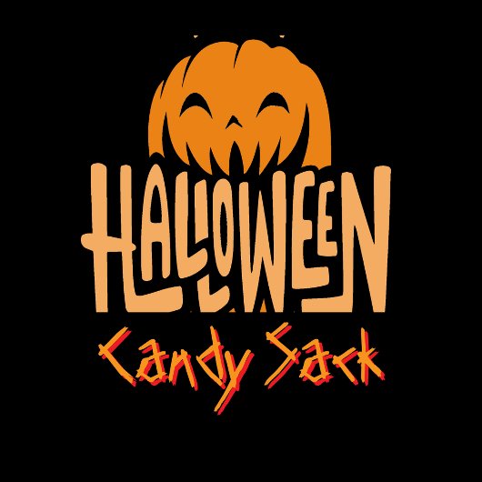 Tote Bag Sack vintage Halloween Candy