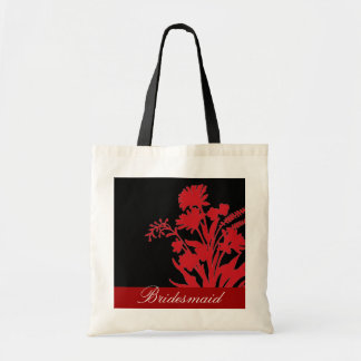 Tote Bag Sacoche souvenir femme de chambre noire rouge