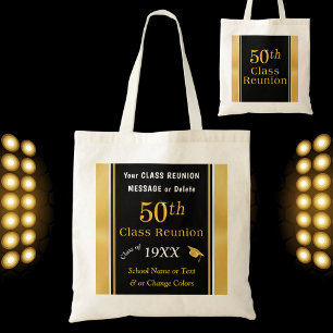 Tote Bag Sacs-cadeaux de réunion de 50e classe, vos COULEU