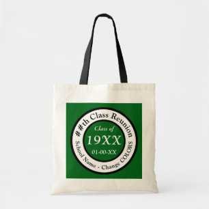 Tote Bag Sacs-cadeaux de réunion de classe verte ou vos co