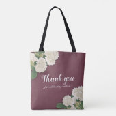 Tote Bag Sacs-Cadeaux mariages de bienvenue Hydrangeas Lumi (Dos)