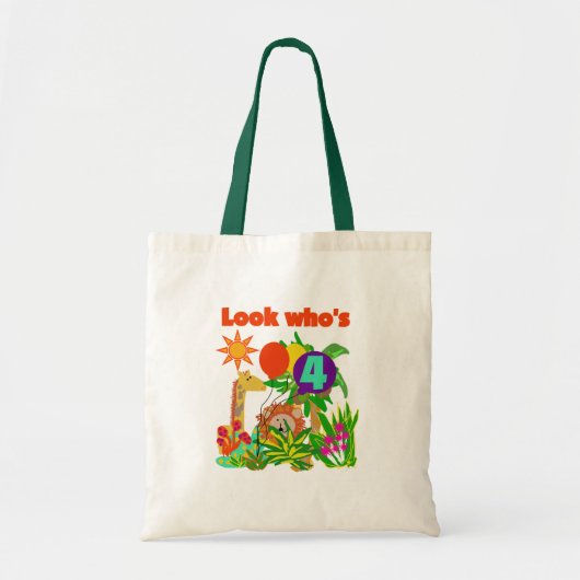 Tote Bag Safari 4e anniversaire Tshirts et cadeaux (Devant)