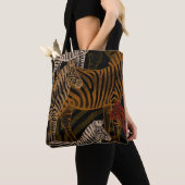 Tote Bag Safari africain : Zebra Vintage Design (De près)