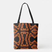 Tote Bag Safari coucher de soleil motif art géométrique ora (Dos)