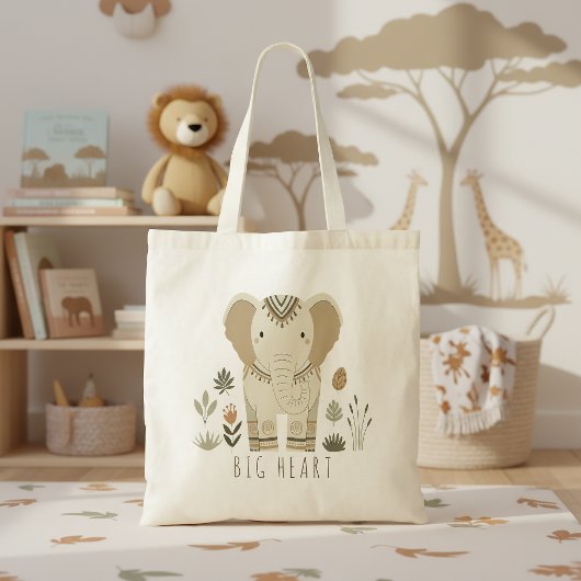 Tote Bag Safari Portrait Elephant ID1264