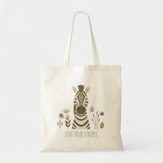 Tote Bag Safari Portrait Zebra ID1264 (Devant)