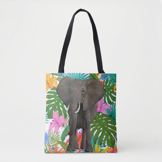Tote Bag Safari pour la jungle des éléphants africains Faun (Devant)
