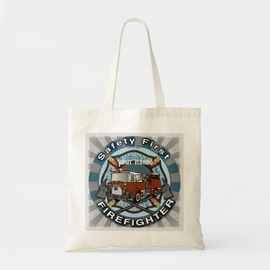 Tote Bag Safety First Firefighter (Devant)