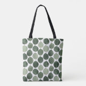 Tote Bag Sage Green Eucalyptus Leaf Pattern Botanical Plant (Dos)