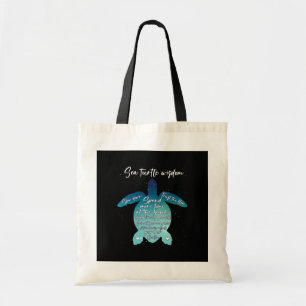 Tote Bag Sagesse de la tortue de mer Amour de la tortue de 