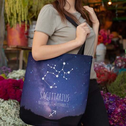 Tote Bag Saggitarius | Constellation Zodiaque personnalisée