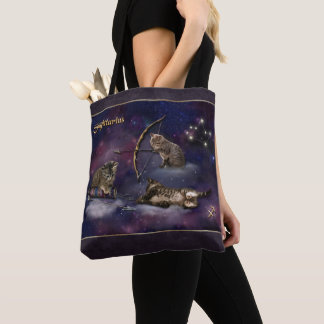 Tote Bag Sagittarius for Cat Lovers