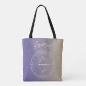 Tote Bag Sagittarius zodiaque horoscope étoile signe gradie (Dos)