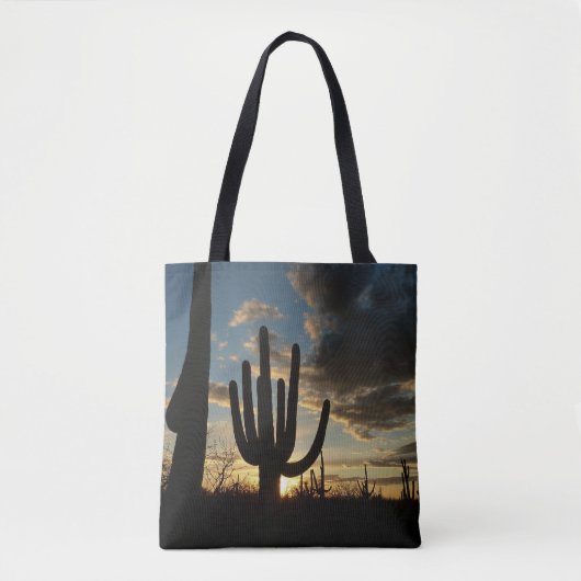 Tote Bag Saguaro Sunset II Arizona (Devant)