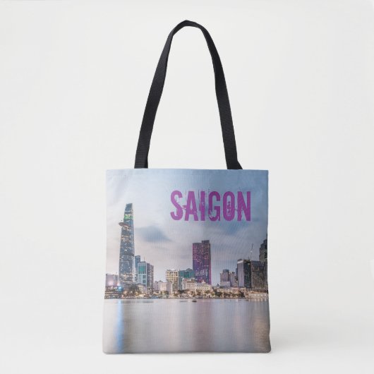 Tote Bag Saigon (Ho Chi Minh Ville) HCMC Vietnam souvenir B (Devant)