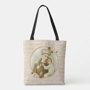 Tote Bag Saint Antoine de Padoue Jésus religieux