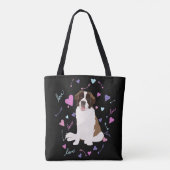Tote Bag Saint Bernard Valentines (Dos)