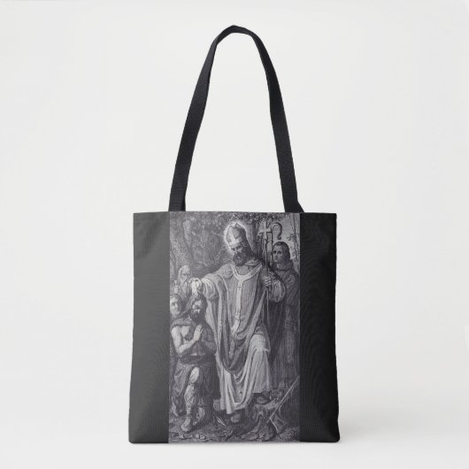 Tote Bag Saint Boniface Anglais Moine bénédictin (Devant)