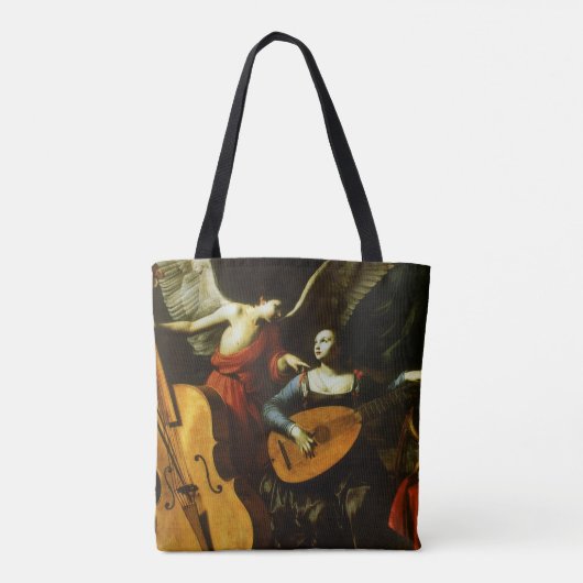 Tote Bag Saint Cecilia et l'ange par Carlo Saraceni (Dos)