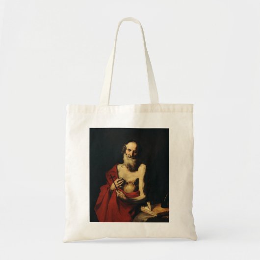 Tote Bag Saint Jérôme par Jusepe de Ribera (Devant)