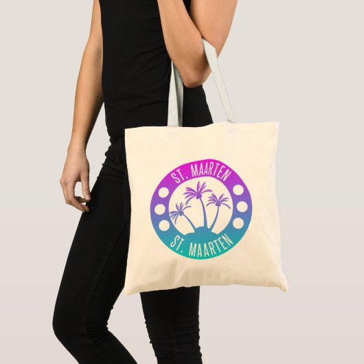 Tote Bag Saint-Martin Blue Gradient Sint Martin (Devant (produit))