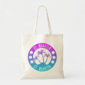 Tote Bag Saint-Martin Blue Gradient Sint Martin (Devant)