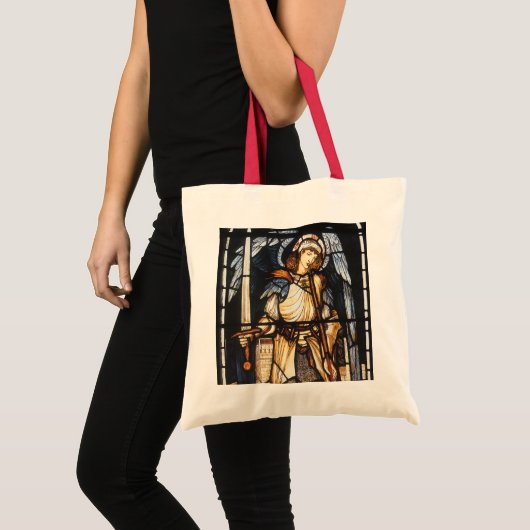 Tote Bag Saint Michael par Sir Edward Coley Burne-Jones (Devant (produit))