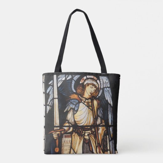 Tote Bag Saint Michael par Sir Edward Coley Burne-Jones (Dos)
