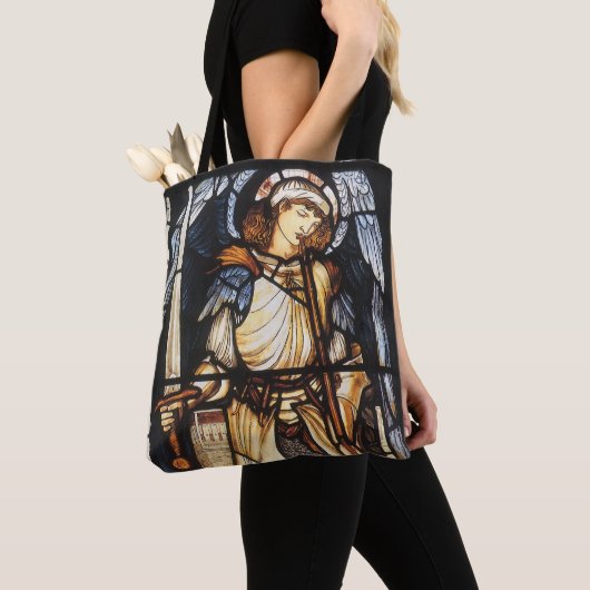 Tote Bag Saint Michael par Sir Edward Coley Burne-Jones (De près)