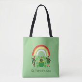 Tote Bag Saint Patrick' Day Shamrock Rainbow St Patrick's D (Devant)