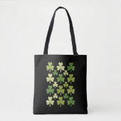 Tote Bag Saint Patrick's Day Heart Lucky Clover Shamrock (Devant)