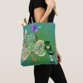 Tote Bag Saint Patrick's day Leprechaun avec nom (De près)