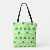 Tote Bag Saint Patrick's Day Shamrock Pot of Gold Celtic Kn (Dos)