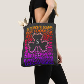 Tote Bag Saint Patricks Jour Clover Leaf Initial (De près)