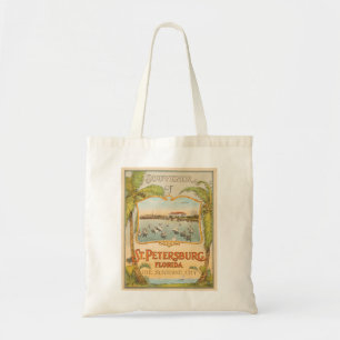 Tote Bag Saint-Pétersbourg Floride Vintage La Ville Ensolei