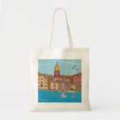 Tote Bag Saint-Tropez Habour View Côte d'Azur France (Devant)