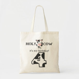 Tote Bag Saint vache Je suis quatre 4e anniversaire ferme a
