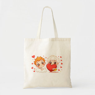 Tote Bag Saint-Valentin 2025 : Angels mignons et joyeux 👼