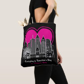 Tote Bag Saint Valentin à Atlanta City (De près)