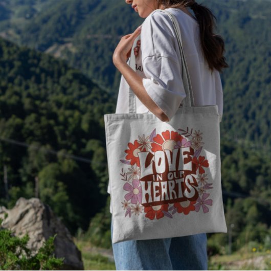 Tote Bag Saint Valentin Amour Floral