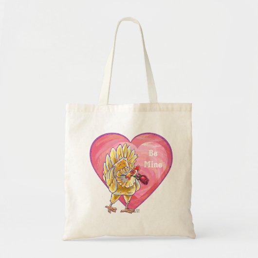 Tote Bag Saint-Valentin au poulet (Devant)