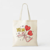 Tote Bag Saint Valentin Coeur Lollipop (Dos)